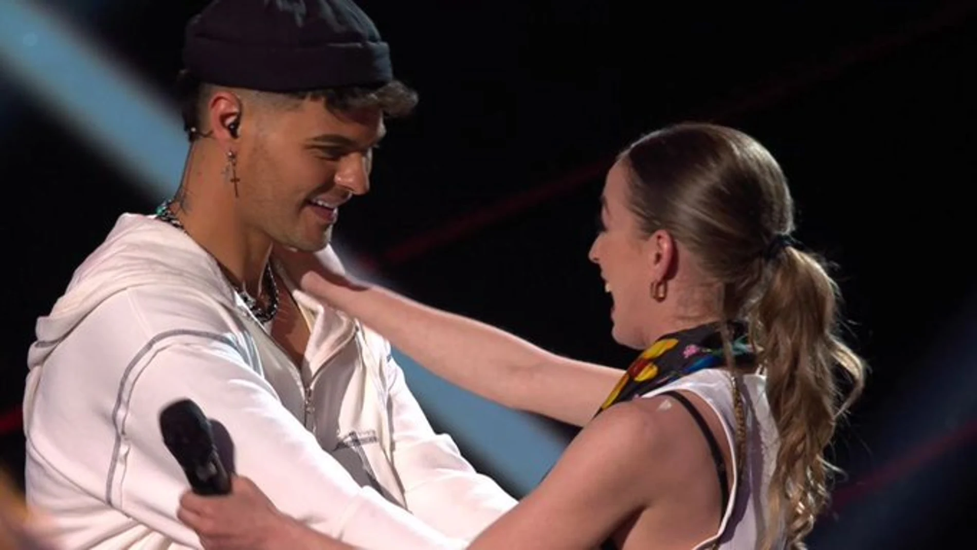 Abraham Mateo junto a Mariceli Ramírez en 'Factor X'
