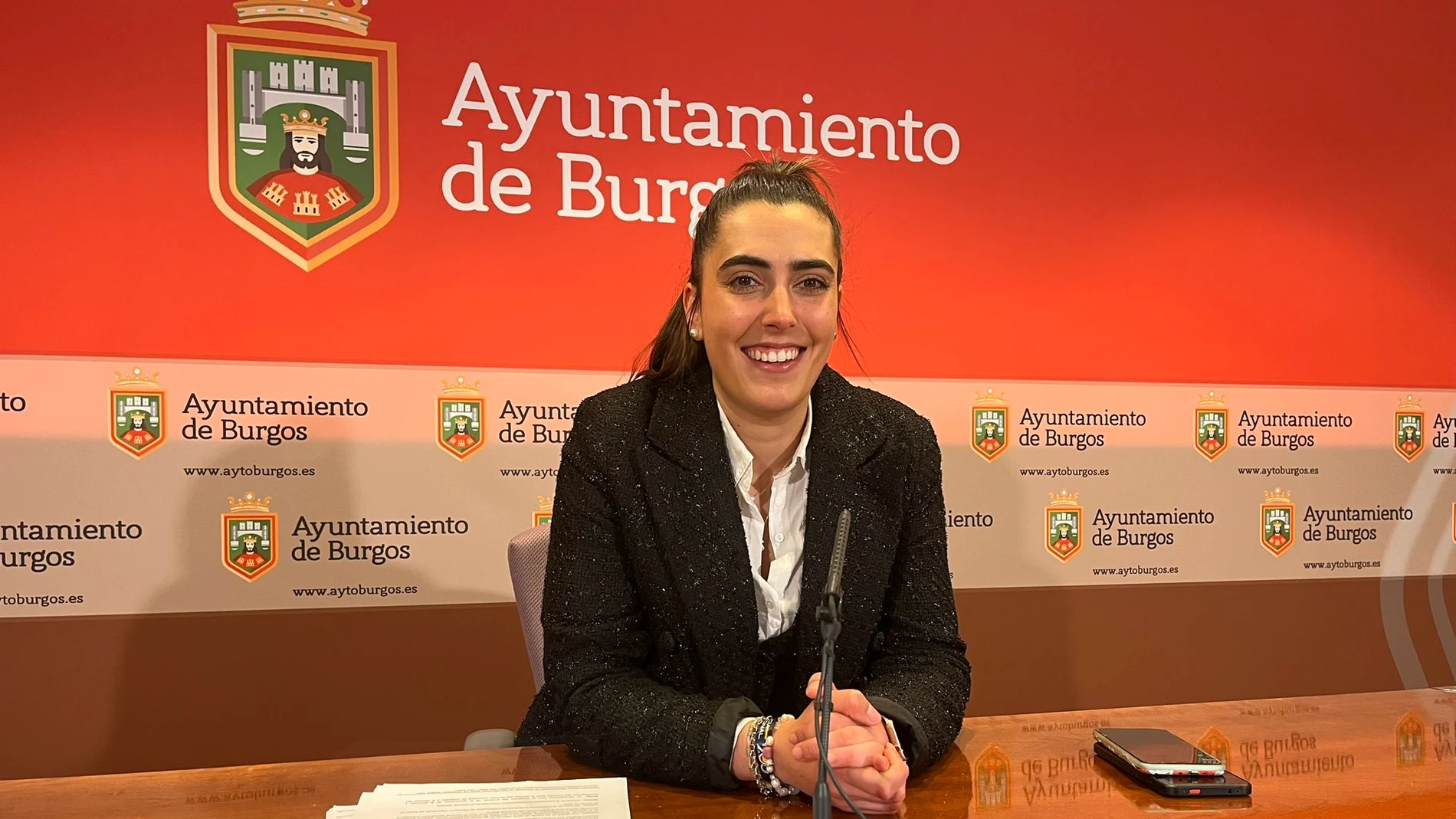 La presidenta de ProBurgos, Andrea Ballesteros