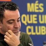 Comparecencia conjunta de Joan Laporta y Xavi Hernández