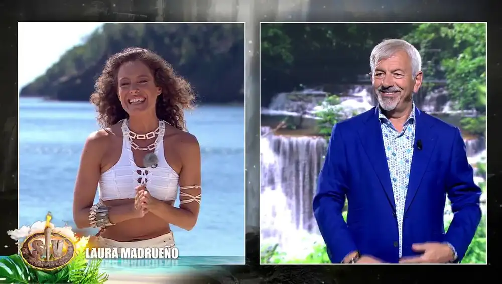 Laura Madrueño y Carlos Sobera, presentadores de 'Supervivientes 2024'