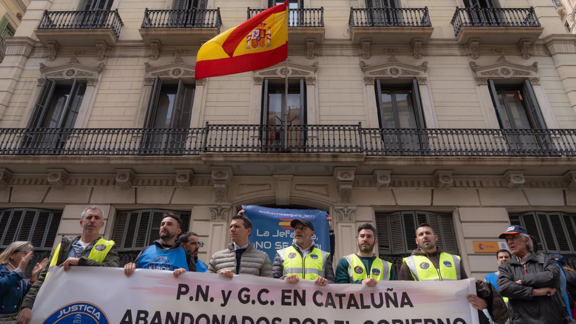 La protesta corrió a cargo del sindicato Jupol