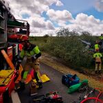 Muere una mujer tras salirse de la vía con su coche en León