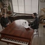 Emilio Aragón junto a Carlos del Amor en 'La Matemática del Espejo'