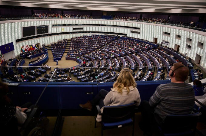 Celebración de la última sesión plenaria del Parlamento Europeo en la sede de Estrasburgo antes de la celebrac