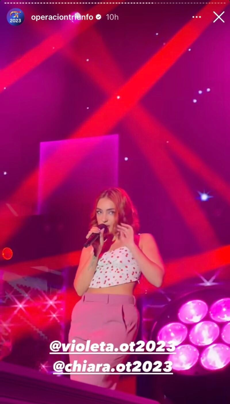 Violeta de 'OT'.