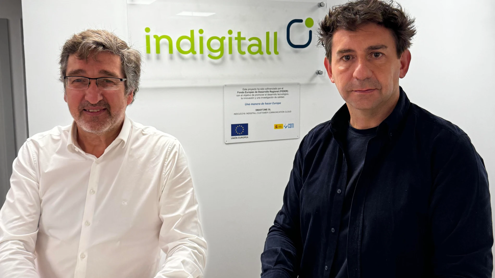 Xavier Omella Co-fundador de Indigitall y Juan Carlos de la Vela CEO y cofundador de Indigitall