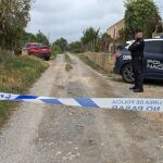 Cordón policial en la finca de Manacor donde han ocurrido los hechos.