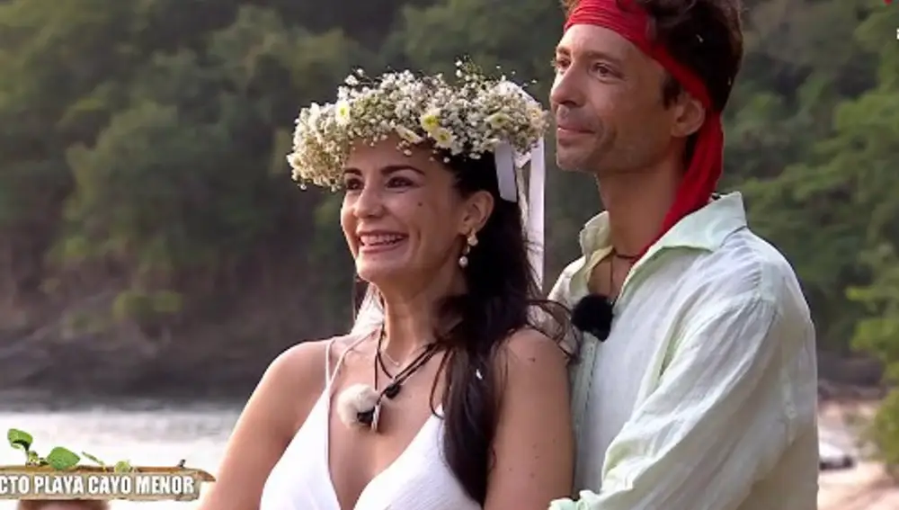 Ángel Cristo y Ana Herminia se convierten en marido y mujer en 'Supervivientes'