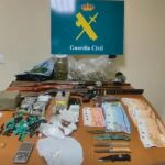 Desmantelan un laboratorio de drogas en una vivienda de un pueblo de Toledo, también había armas
