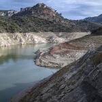 Vista del pantano de Siurana, a 24 de noviembre de 2022, en Barcelona
