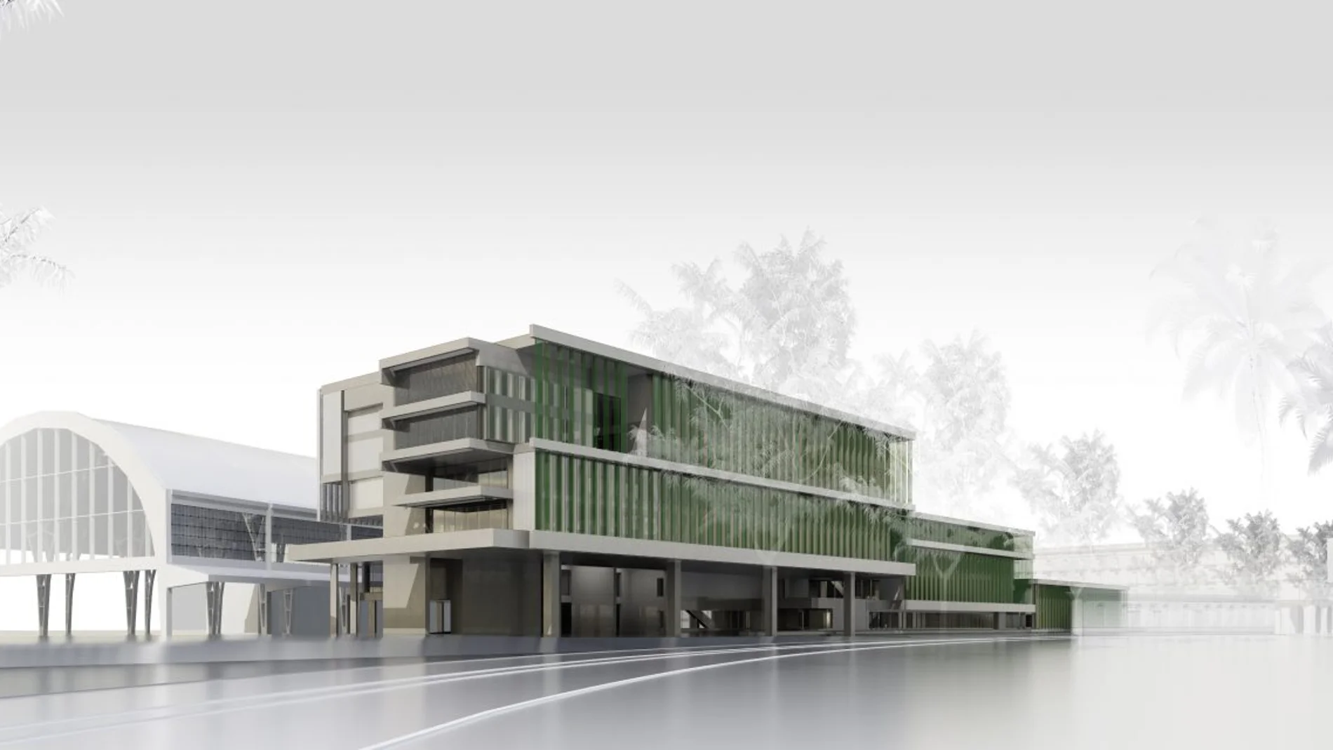 Una imagen del proyecto de futura biblioteca