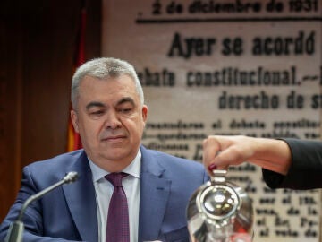 Santos Cerdan comparece en la comision de investigacion del Senado por el caso mascarillas. 