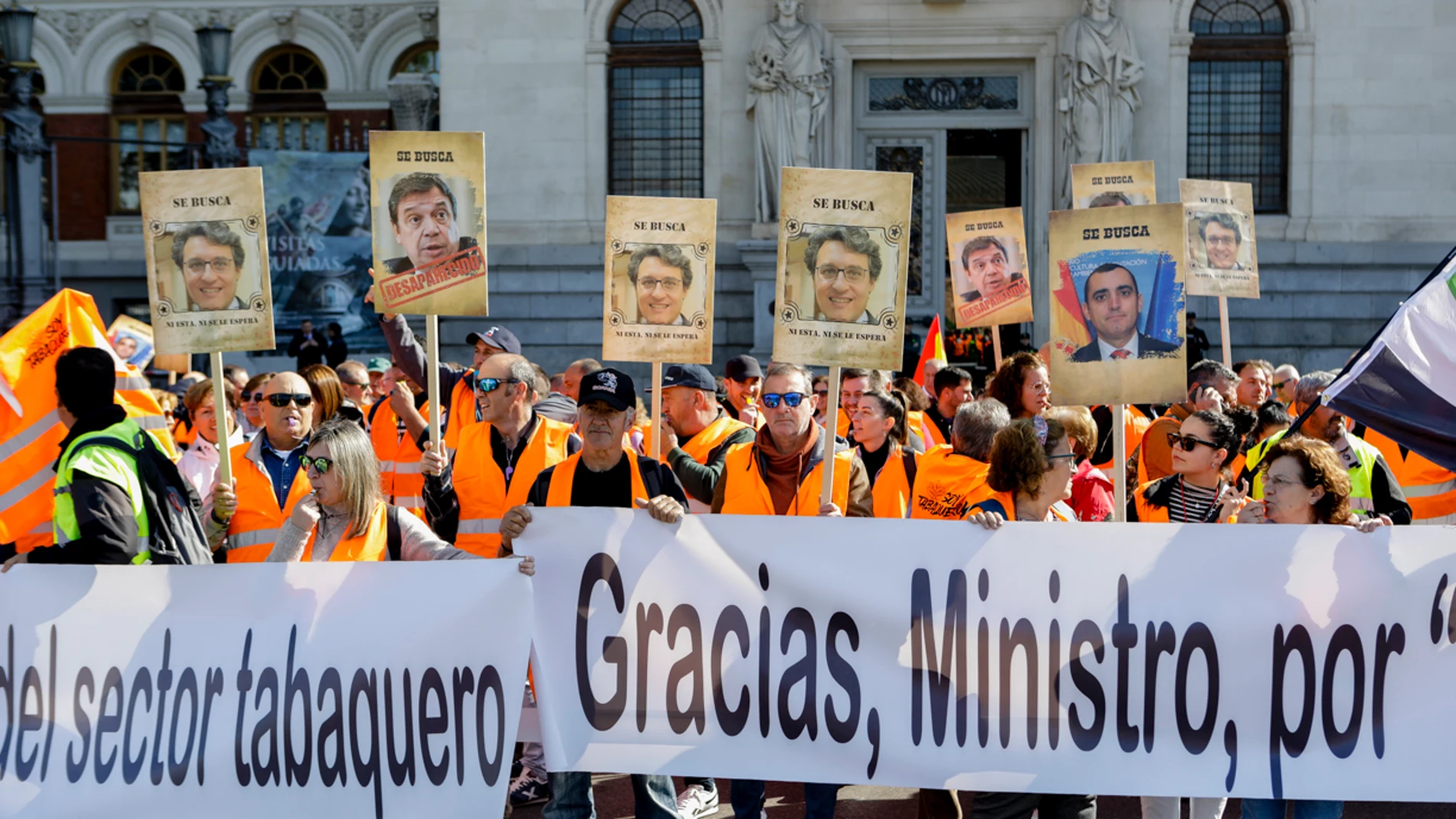Manifestación sector tabaquero