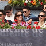 María Pombo y Laura Escanes en el tenis. 