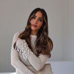 Rocío Osorno con vestido de nueva colección de Zara.