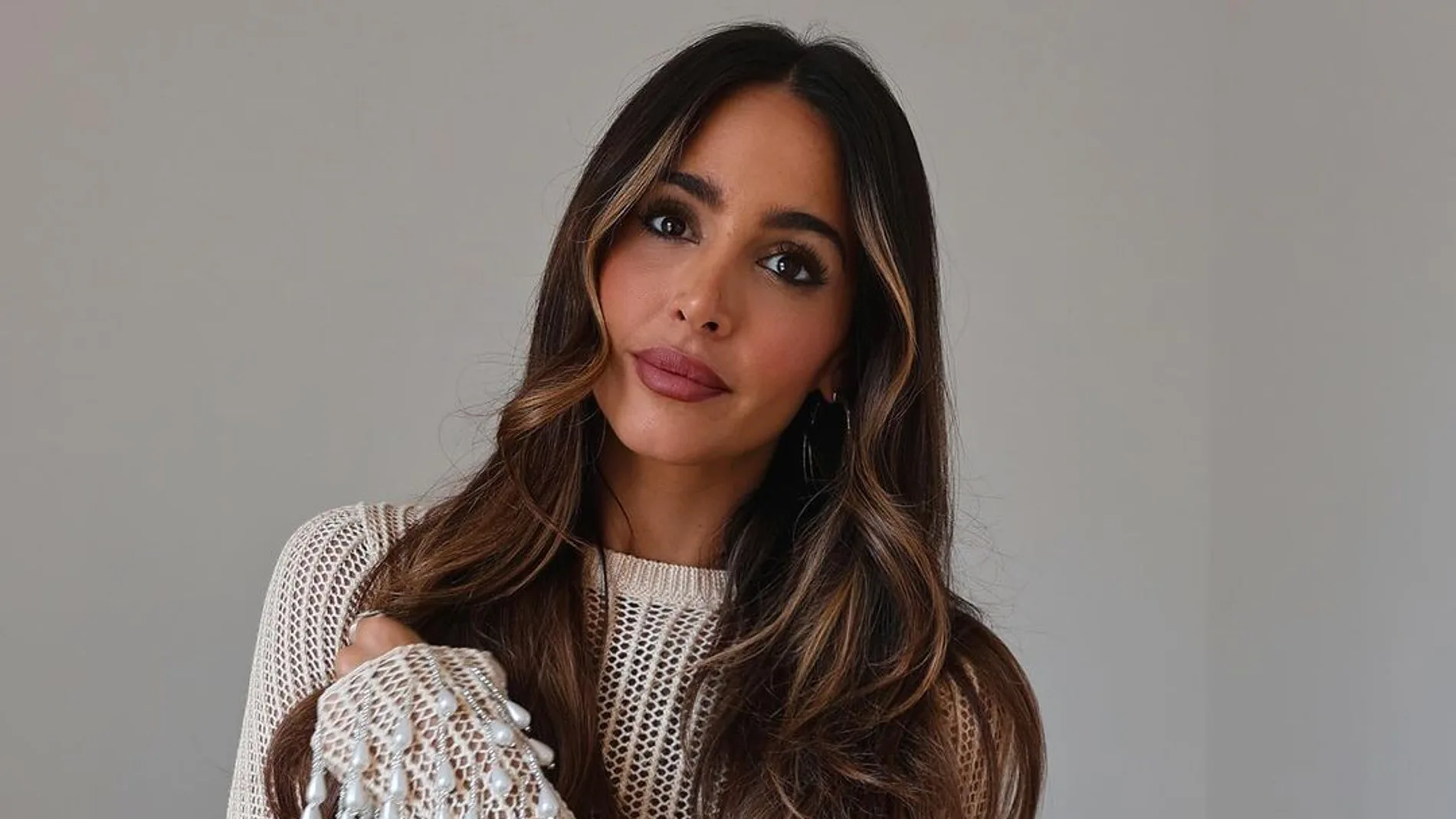 Rocío Osorno con vestido de nueva colección de Zara.