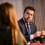 El presidente de la Generalitat y candidato de ERC a la reelección, Pere Aragonès.