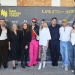 Daniel Rabaneda, el diseñador y sobrino nieto de Paco Rabanne; Rosemary Rodguez; Charo Mora; Dominnico; Clara Courel; Leandro Cano; Álvaro Calafat; y Ana P