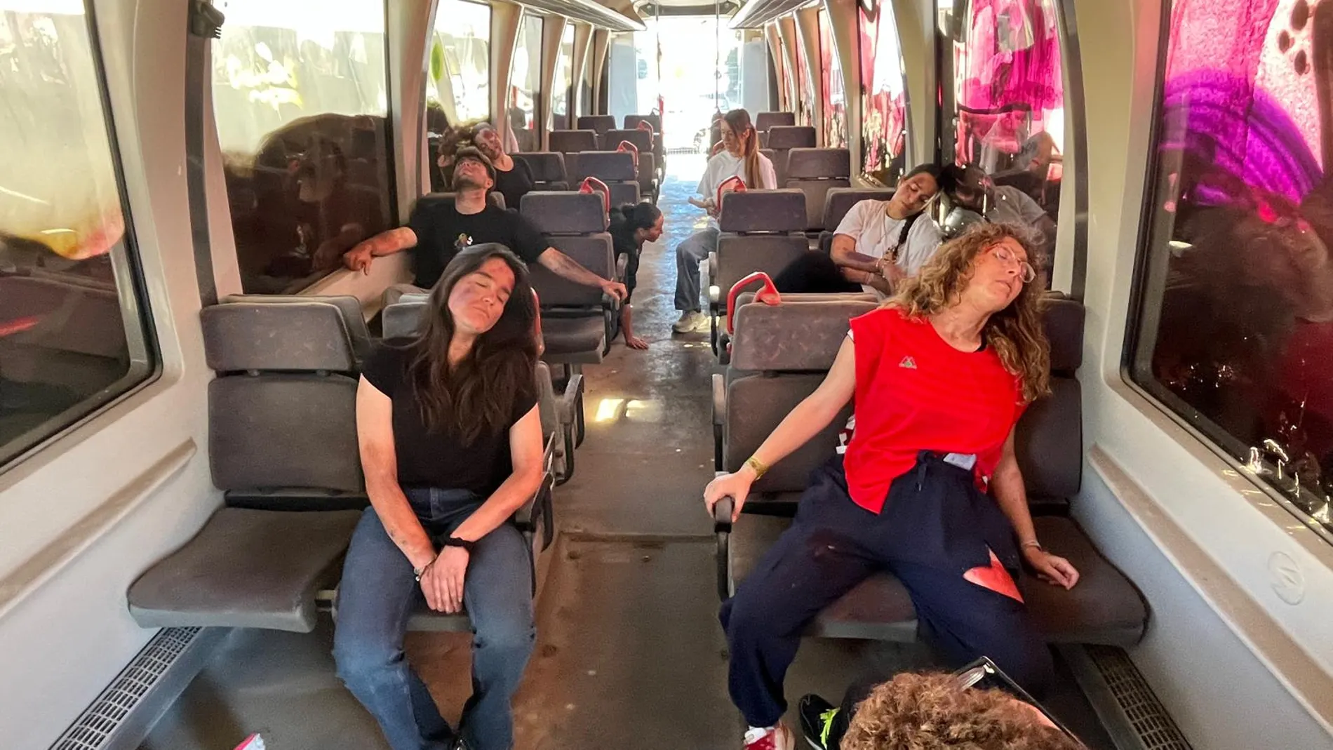 40 alumnos de los grados de Enfermería y Psicología de la UCAM han actuado como voluntarios, ejerciendo el papel de víctimas del atentado terrorista