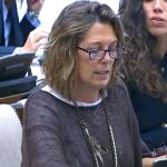La portavoz de Alimentación del GPP, MIlagros Marcos, durante la Comisión