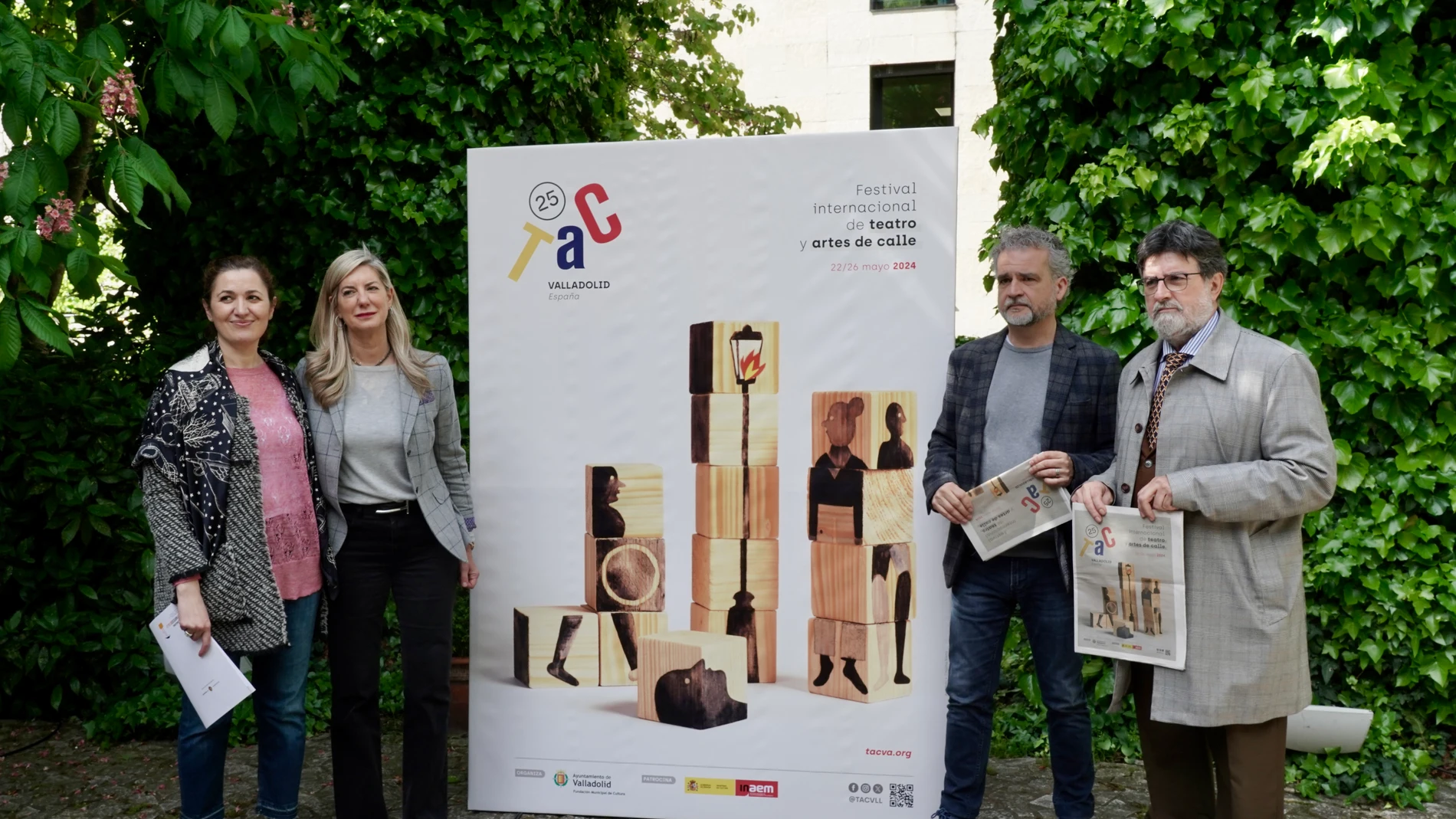 La concejala de Educación y Cultura, Irene Carvajal, presenta la programación de la 25 edición del Festival Internacional de Teatro y Artes de Calle de Valladolid, TAC 2024