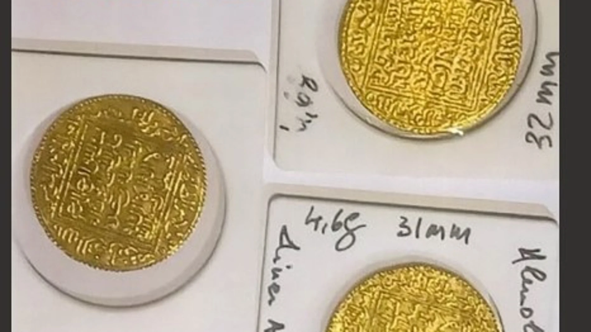 Algunas de las monedas que se han incautado
