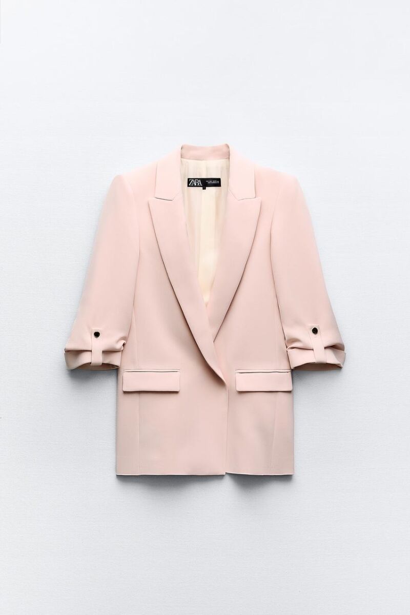 Blazer manga remangada