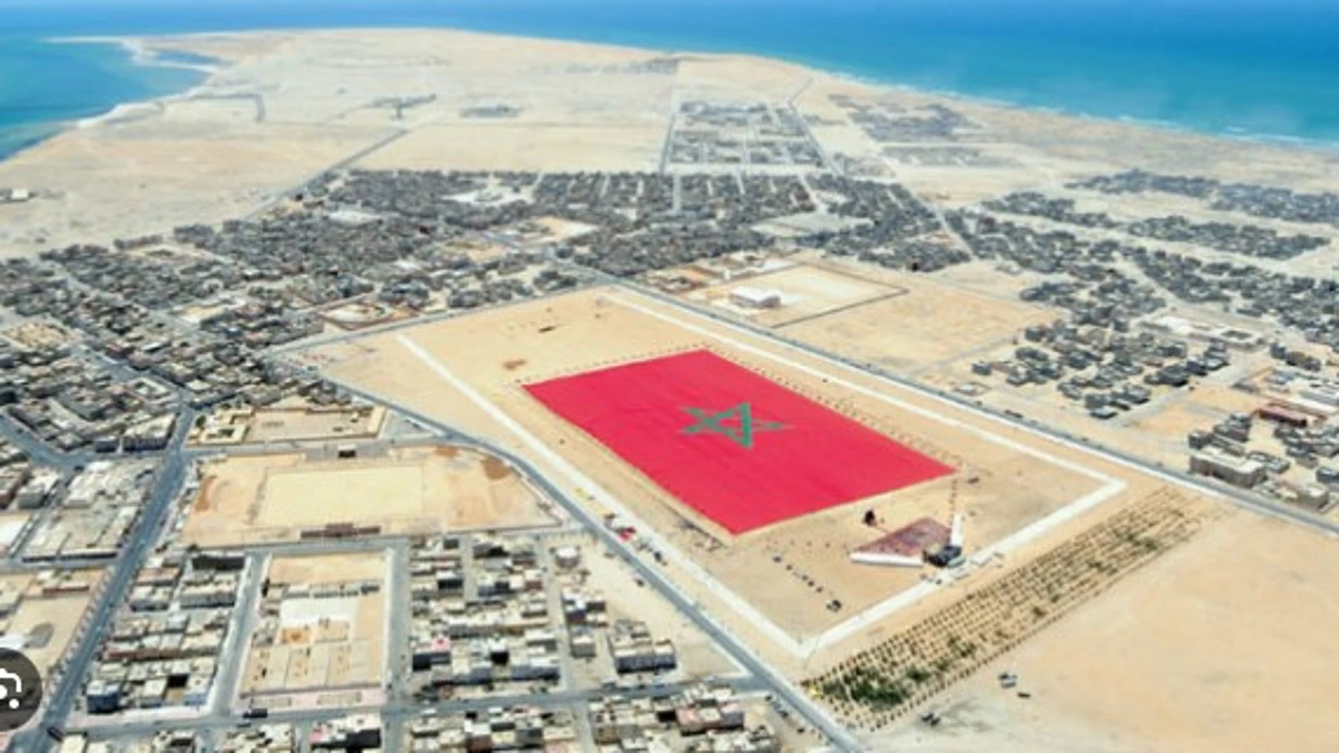 Imagen aérea de Dakhla