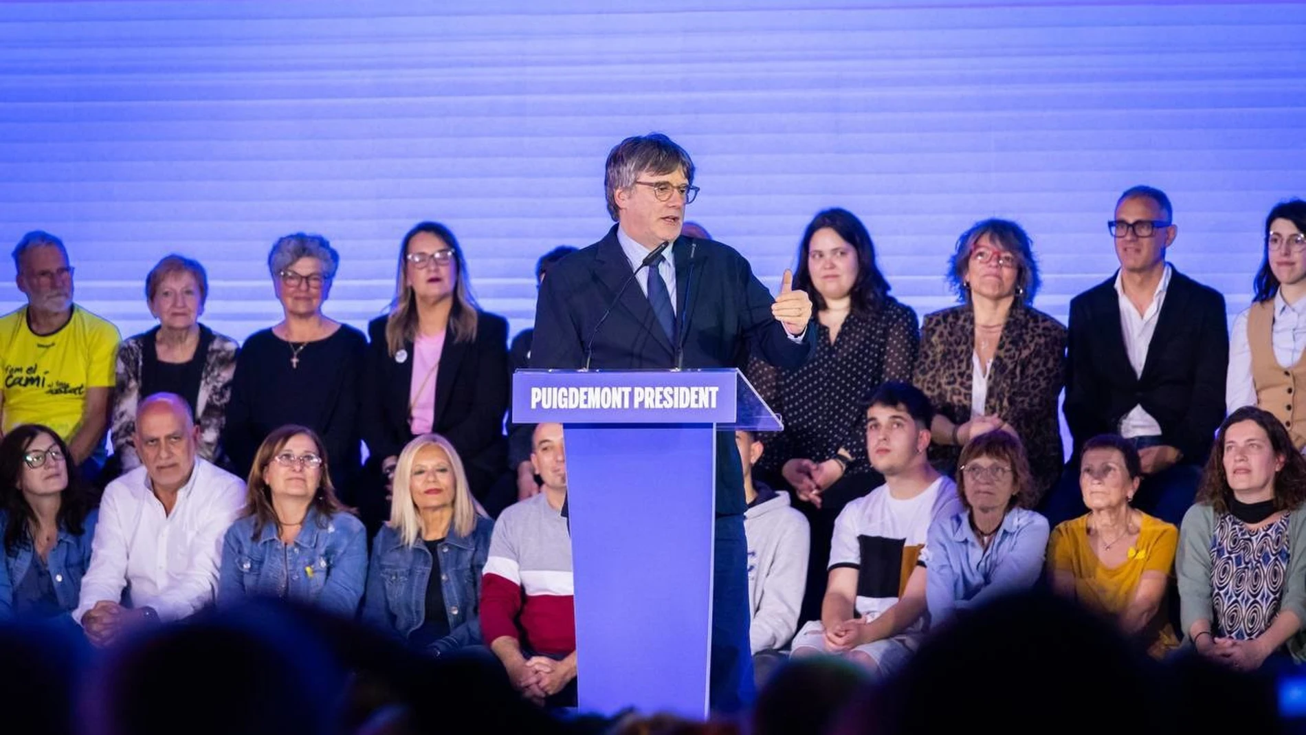 El candidato de Junts+ a las elecciones al Parlament, Carles Puigdemont JUNTS 06/05/2024