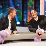 Lía Kali junto a Pablo Motos en 'El Hormiguero'