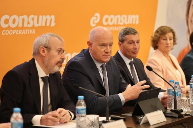 El director general de Consum, Antonio Rodríguez Lázaro, ha presentado hoy los resultados de la cooperativa