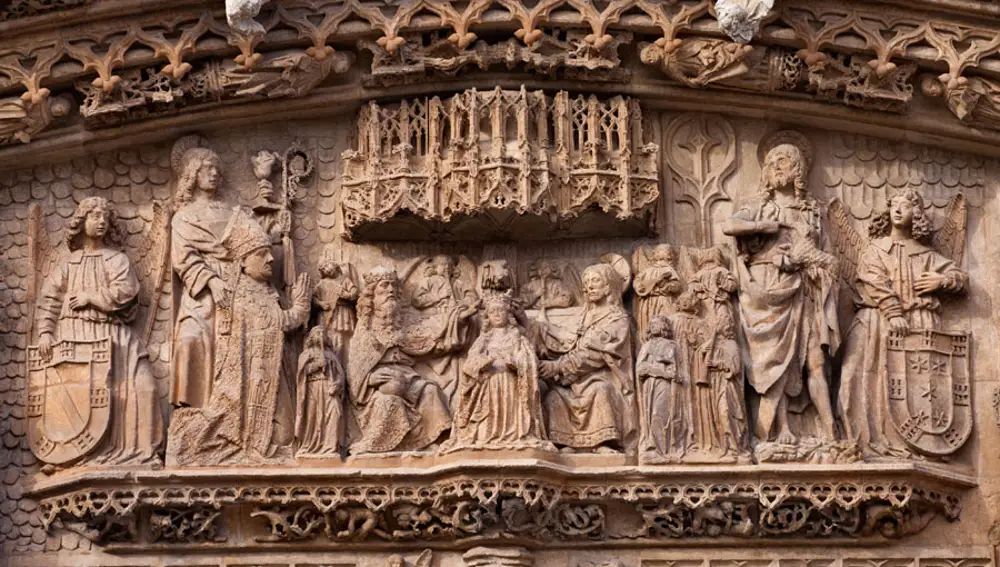 Portada de la Iglesia de San Pablo, en Valladolid