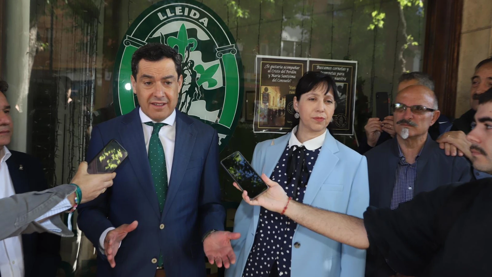 El presidente de la Junta de Andalucía, Juanma Moreno, en Lleida