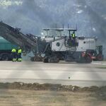 La terminal viguesa comenzó ayer los trabajos de acondicionamiento de la pista. 