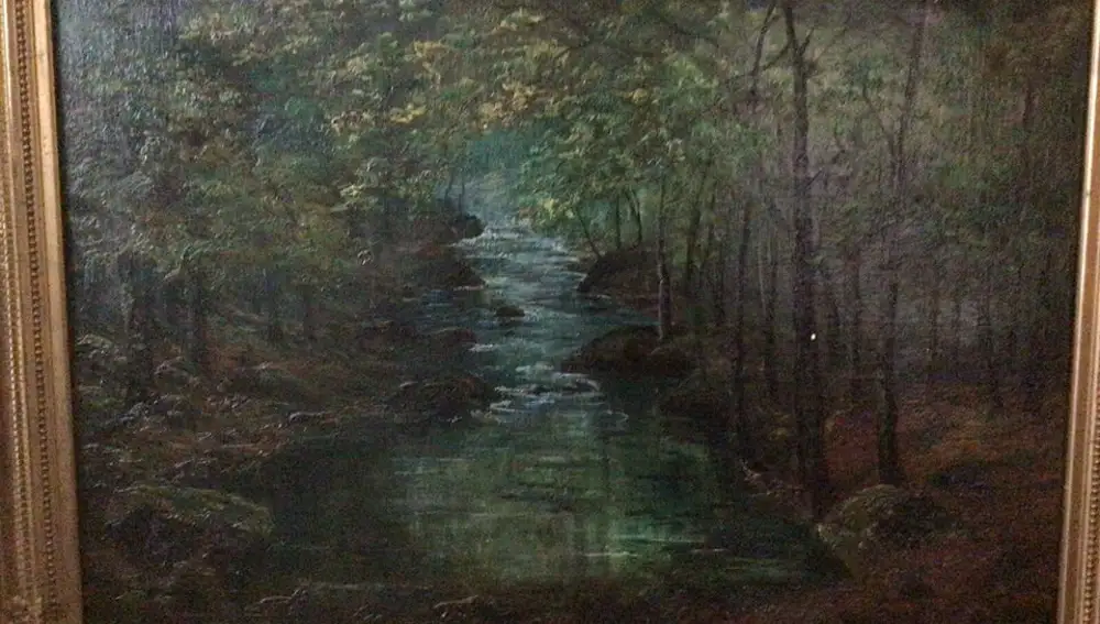"Bosque con un arroyo", de Monet