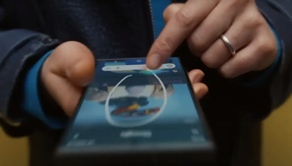 Rodea para buscar en un Pixel 8.