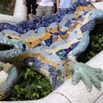 El emblemático dragón del parque