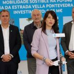 La conselleira de Vivienda, María Martínez Allegue, hoy, durante un acto. 