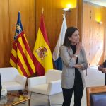 La consellera de Hacienda, Ruth Merino, y el alcalde de Alicante, Ruth Merino, se han reunido hoy en el Ayuntamiento de Alicante