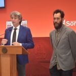 El alcalde de Soria, Carlos Martínez y el director de la Fundación Cesefor, Pablo Sabín 