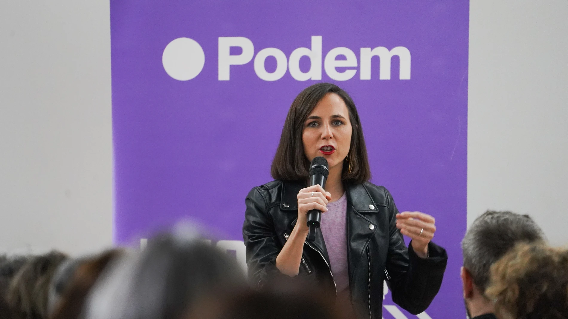 La secretaria general de Podemos, Ione Belarra, durante la clausura del encuentro ‘Camí a Europa’, en La Rambleta, a 11 de mayo de 2024, en Valencia, Comunidad Valenciana (España). Se da la circunstancia de que mañana, domingo 12 de mayo, se celebran las elecciones catalanas y en menos de un mes, el 9 de junio, serán las comicios europeos a los que se presenta como candidata de Podemos la exministra de Igualdad, Irene Montero. 11 MAYO 2024;PODEMOS;VALENCIA;BELARRA;ELECCIONES;CAMINO A EUROPA;...