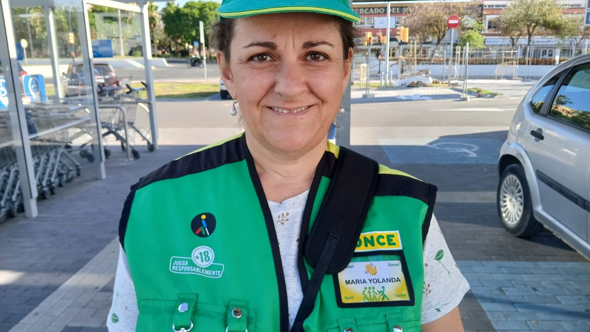 Yolanda Romero es vendedora de la ONCE desde hace un mes y ha vendido seis cupones premiados con 40.000 euros cada uno.ONCE11/05/2024
