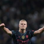 Haaland marcó los dos goles del City ante el Tottenham