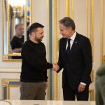 Ukraine's President Zelensky meets US State Secretary Blinken in Kyiv