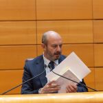 Pedro Rollán alaba la "coherencia" de Lambán al no participar en la votación en el Senado sobre la ley de amnistía