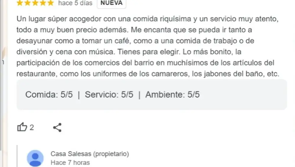 La reseña de Carolina Molas sobre el nuevo restaurante de Íñigo Onieva