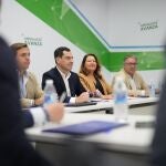 El presidente del PP andaluz y de la Junta, Juanma Moreno