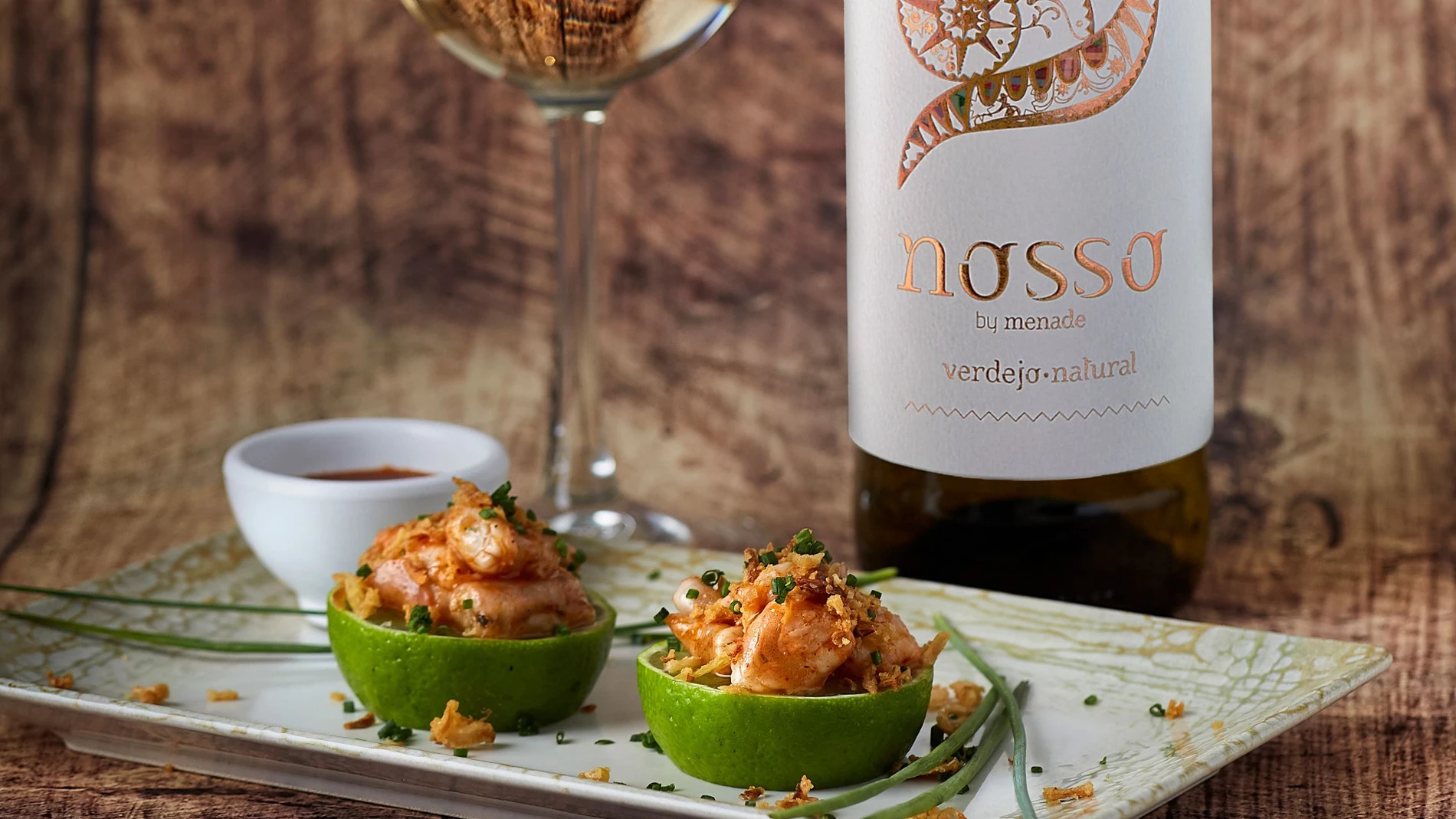Pack de maridaje de Langostinos Noray y Bodegas Menade