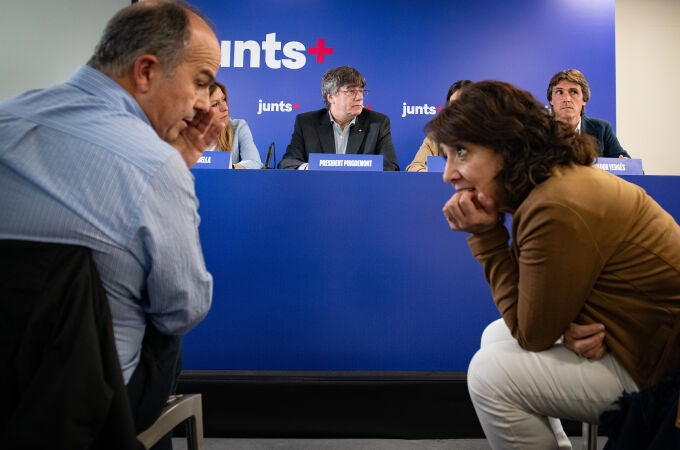 Carles Puigdemont se reúne con diputados de Junts en Perpignan (Francia)