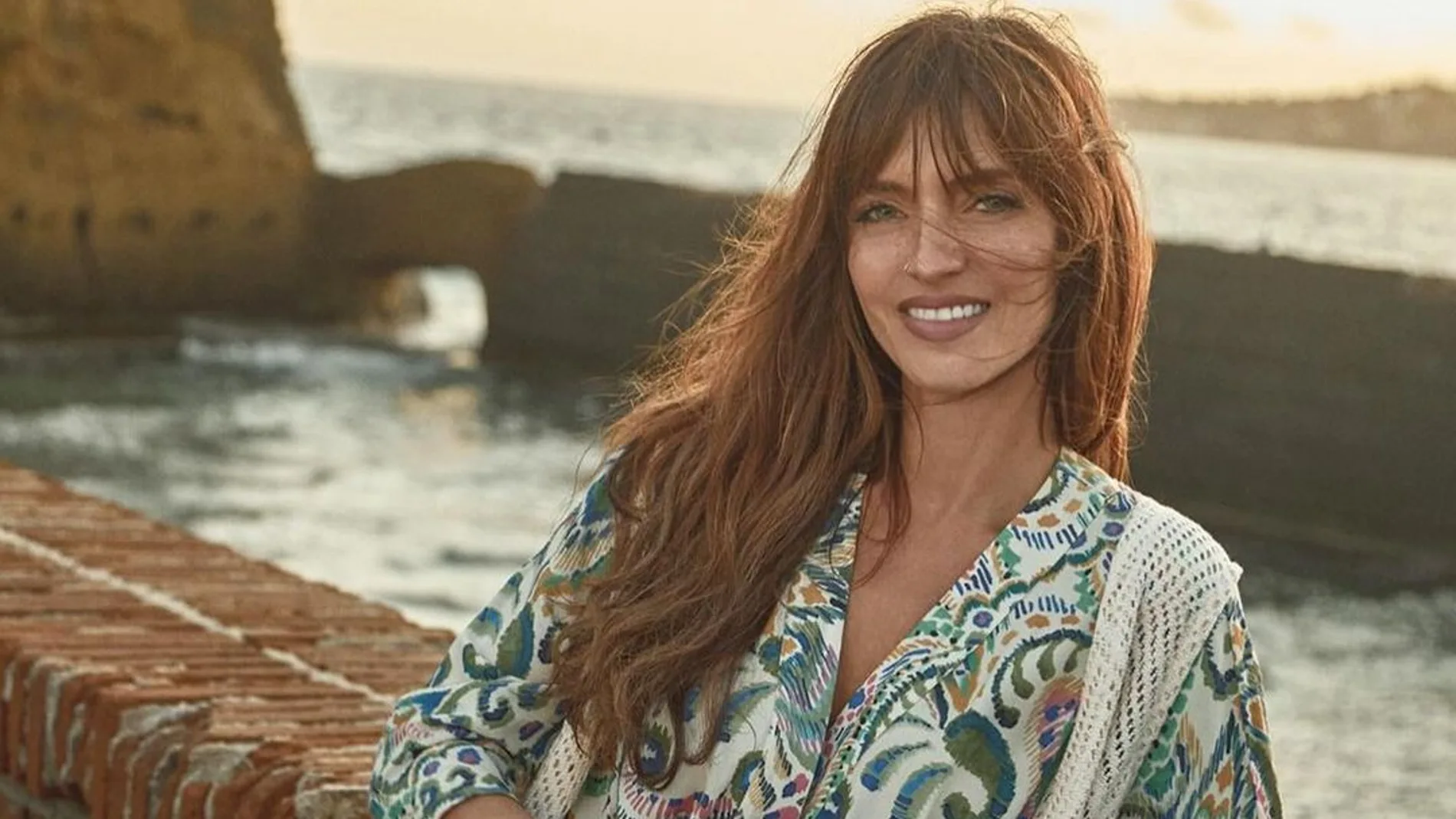 Sara Carbonero con vestido bohemio.